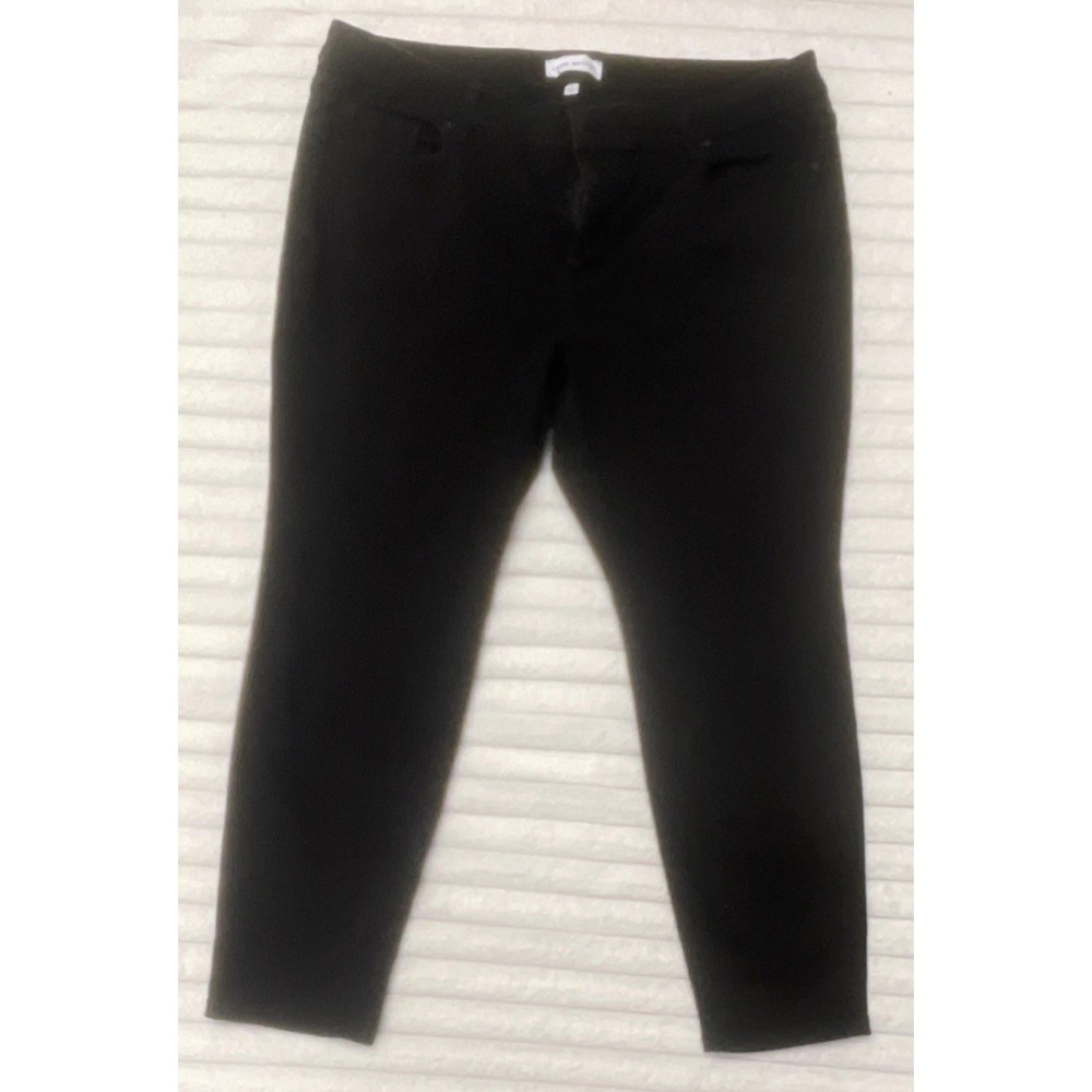 Lane Bryant Black Skinny Jeans Stretch Signature Fit Mid Rise Solid Plus 18S